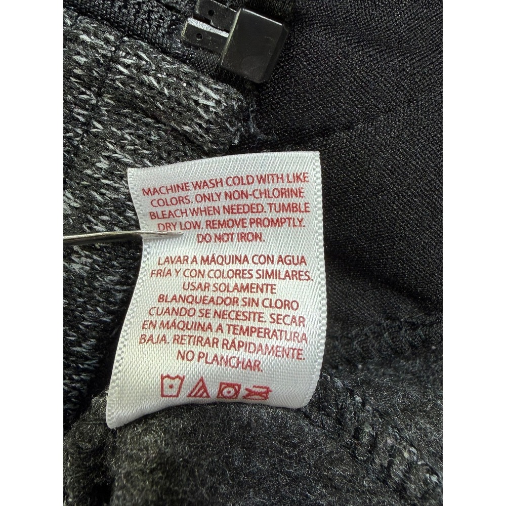 Faded Glory Womens Greystone Marled Knit Full Zip Sherpa Collar Vest Large 12-14 - Picture 8 of 10